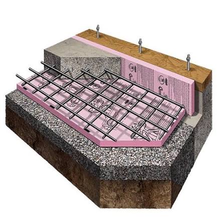 what does foam under a slab look like cutaway
